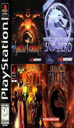 ������� PSX c������ 4in1: Mortal Kombat 4, Trilogy, Sub-Zero, Cardinal Syn